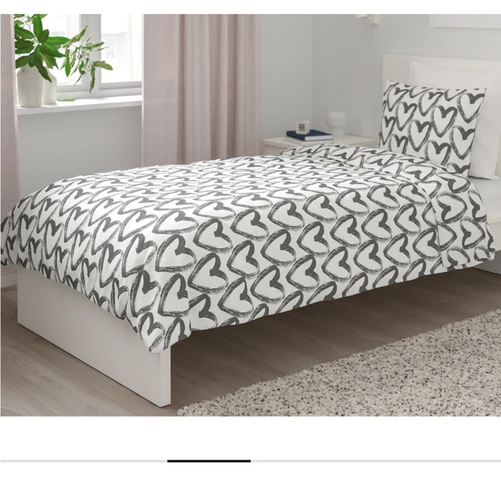 Heart Print Duvet cover & pillowcase